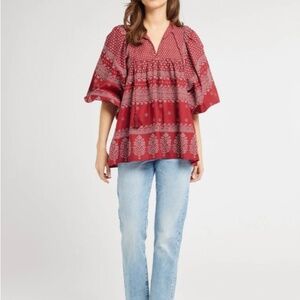 Millie Charlie Top - Raspberry Mosaic